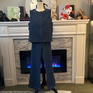 Classic Blue Denim Women's Jeans Set. New